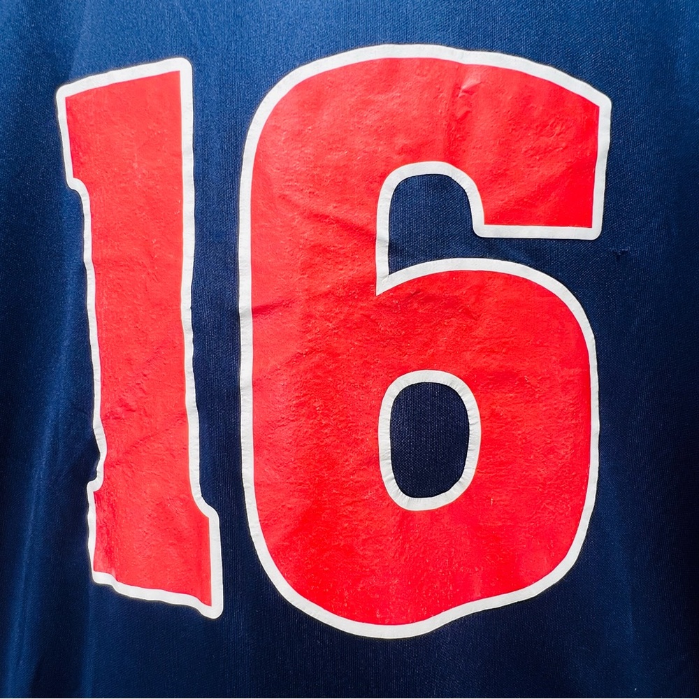 ATLANTA BRAVES #16 Classic Screaming Indian Logo Baseball Shirt Size Med… - Picture 12 of 14